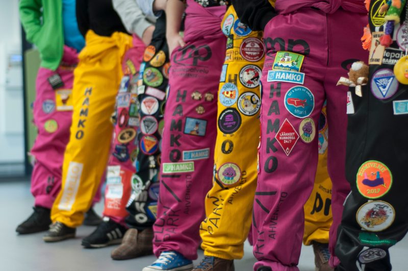 Students with overalls