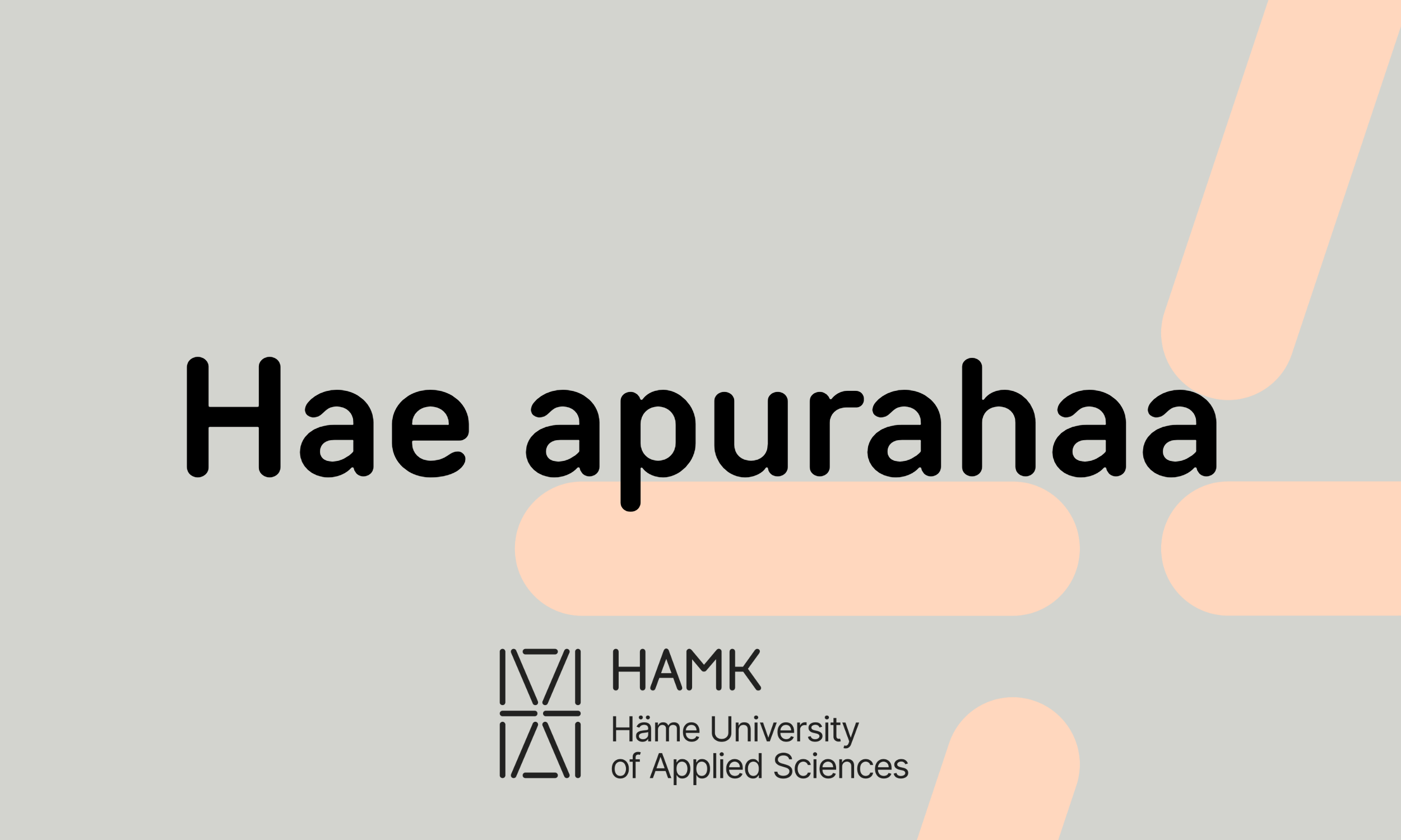 Hae apurahaa teksti ja HAMKin logo