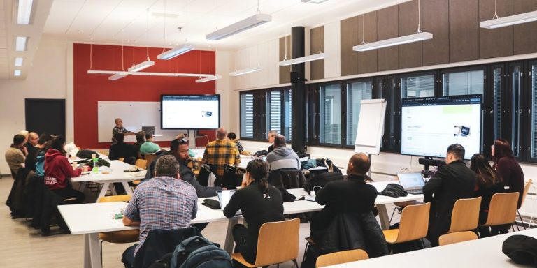 Project team members during a workshop in HAMK