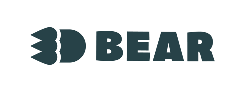 3D Bear logo. 