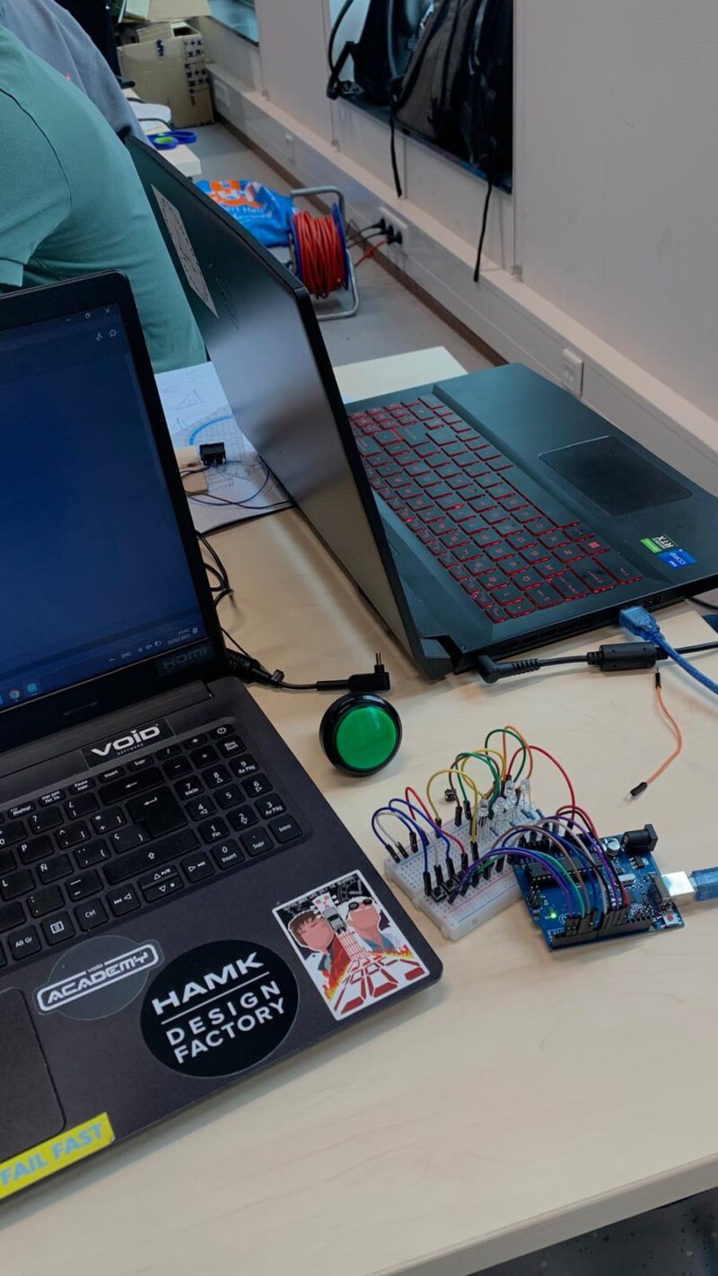 Laptops and some electrical objects.