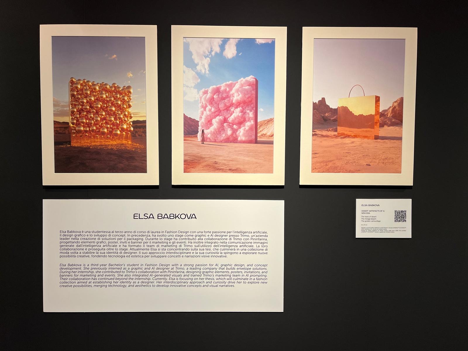 Elsa's trio of works.