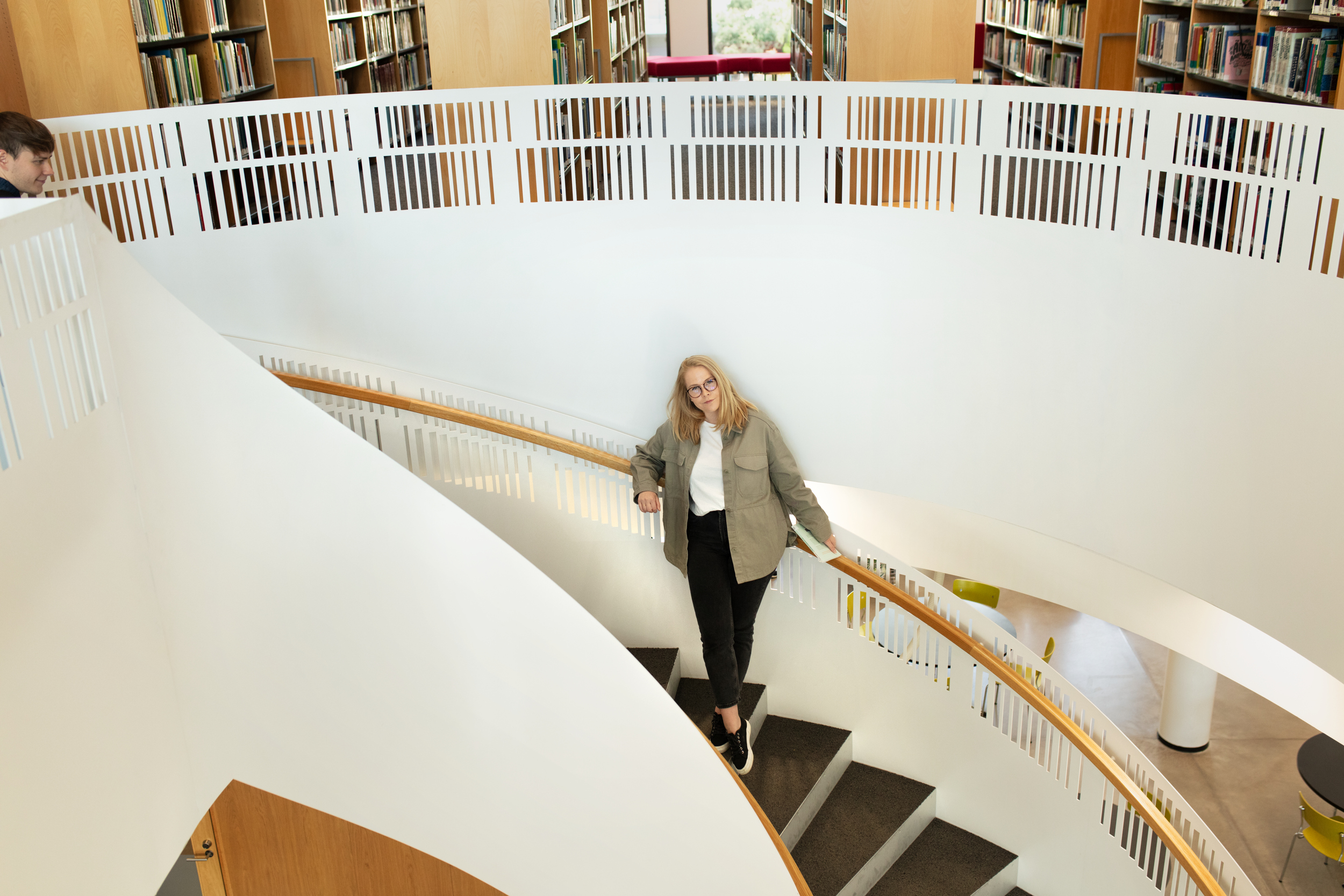 Nainen rappusissa/ Woman on stairs