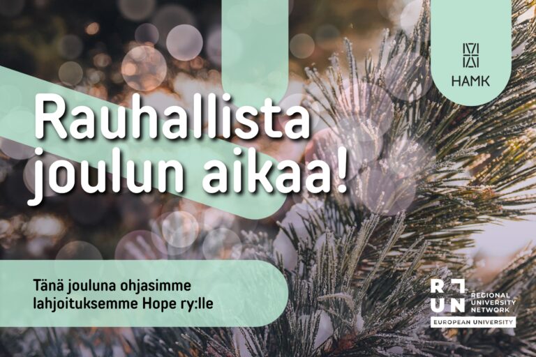 Rauhallista joulun aikaa teksti