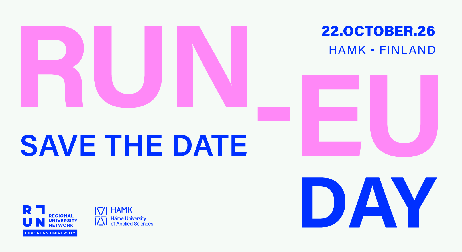 RUN-EU DAY 22 October 26